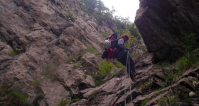 Rappel dans la partie sèche Bendola 2005 - Rappel dans la partie sèche