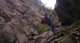 Rappel dans la partie sèche Bendola 2005 - Rappel dans la partie sèche