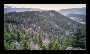 Vue vers le nord depuis la Chatte Pendue Vue vers le nord depuis la Chatte Pendue