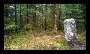 Pierre milliaire avant la Borne Brignon Pierre milliaire