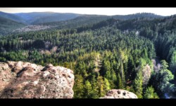 Vue depuis le rocher du Hohwalsch Vue depuis le rocher du Hohwalsch