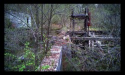 Koeppenmuhl. Ancienne scierie. La scie Koeppenmuhl. Ancienne scierie