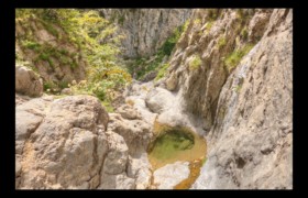 petite vasque dans la partie sèche Bendola : petite vasque dans la partie sèche