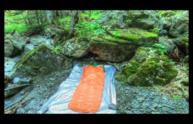 installation du 2ème bivouac dans le canyon Bendola : installation du 2ème bivouac