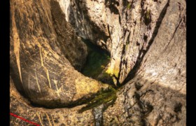 Rappel de 18m et vasque profonde Bendola : Rappel de 18m et vasque profonde