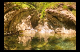 entaille dans la roche Bendola : entaille dans la roche