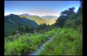 Vallée de la Roya depuis le GR52A Bendola : Vallée de la Roya depuis le GR52A