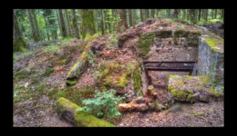 Vestige de blockhaus avant le Fourneau Vestige de blockhaus avant le Fourneau