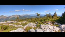 au dessus de la forêt du Margériaz au dessus de la forêt du Margériaz