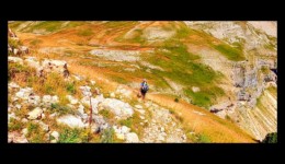 Arrivée dans le vallon des Aiguilles Arrivée dans le vallon des Aiguilles