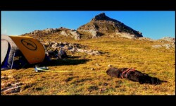 Bivouac au col de Lignin Bivouac au col de Lignin