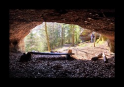 Saint Quirin - dans la grotte des Bacelles