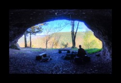 Saint Quirin - dans la grotte de la Belle Roche