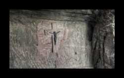 Dabo- crucifix dans la grotte du Herrenfels