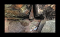Dabo- faille dans la grotte du Herrenfels