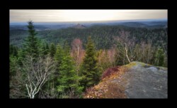 Dabo - Backofenfelsen. Vue sur le rocher de Dabo Dabo - Backofenfelsen