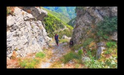 Maglia - En haut de la dernière montée Maglia - sentier