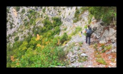 Maglia -Sentier avant la 3ème montée Maglia -Sentier avant la 3ème montée