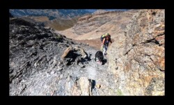 Arrivée au sommet de la Mortice sud Arrivée au sommet de la Mortice sud