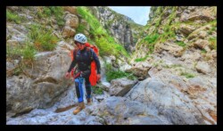 Début de la longue partie sèche de la Bendola