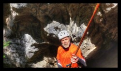 Bendola - Rappel de 20m après le bivouac de la résurgence