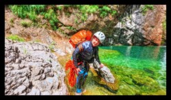 Bendola. Sortie de la vasque en bas de la C40